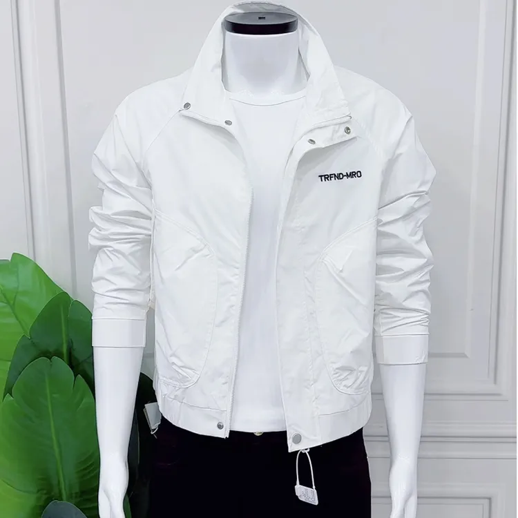 秋季新款男装时尚潮流百搭洋气显瘦男装夹克外套时尚气质夹克外套