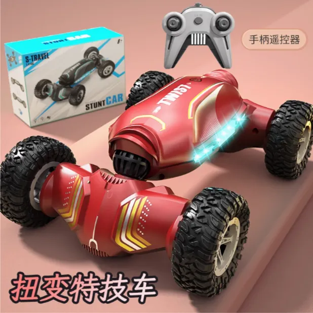 四驱攀爬越野车变赛车特技儿童玩具男孩喜欢遥控汽车形扭变车
