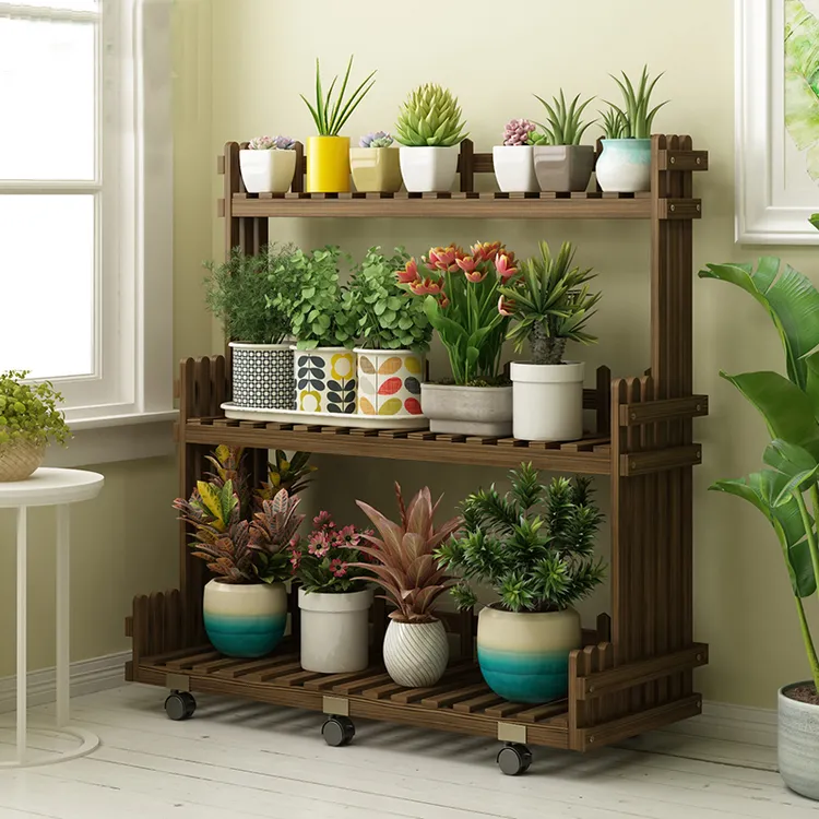 花架子室内家用室外庭院落地式多层阳台客厅置物多肉绿萝盆架实用