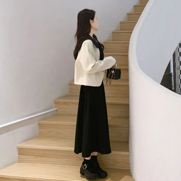 超好看小香风套装女秋季2025新款韩版爆款高级感外套半身裙两件套