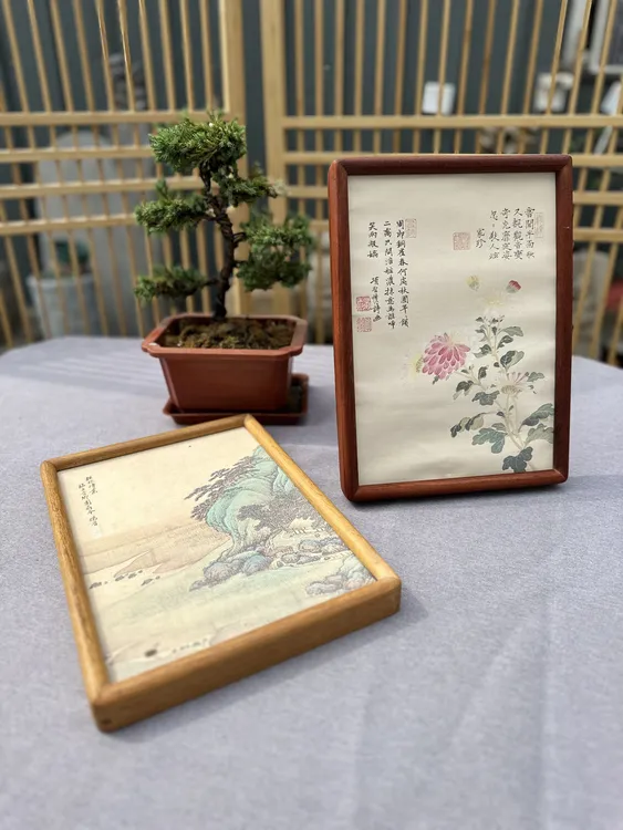 A4尺寸21*29.7实木榫卯圆角画框相框摆台