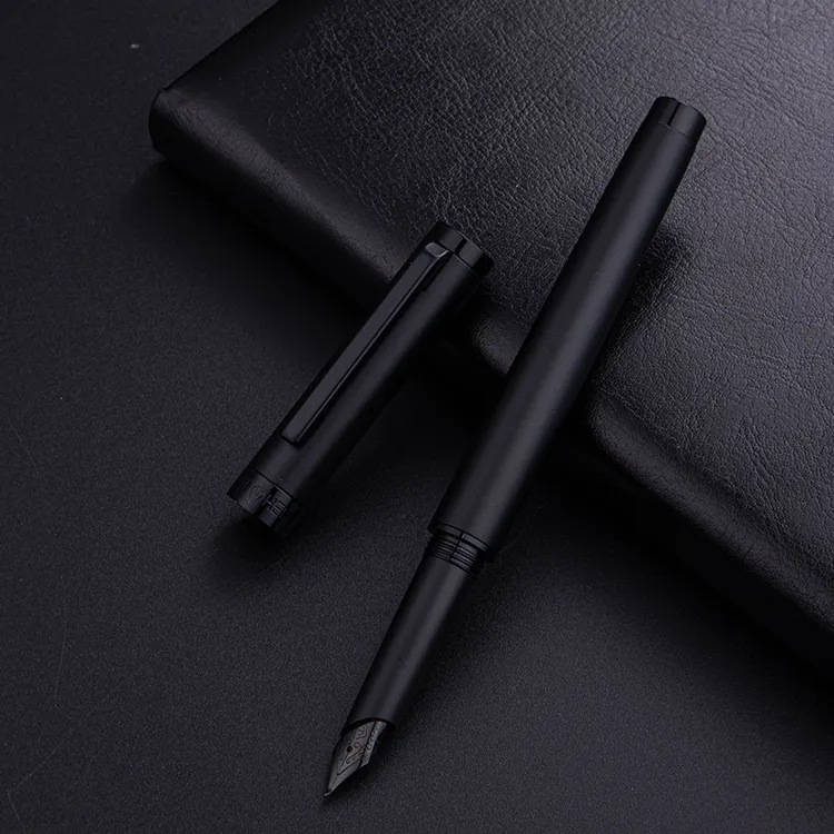 HERO/英雄黑武士高颜值旋转开盖卷轴式学生专用练字硬笔书法钢笔商品图