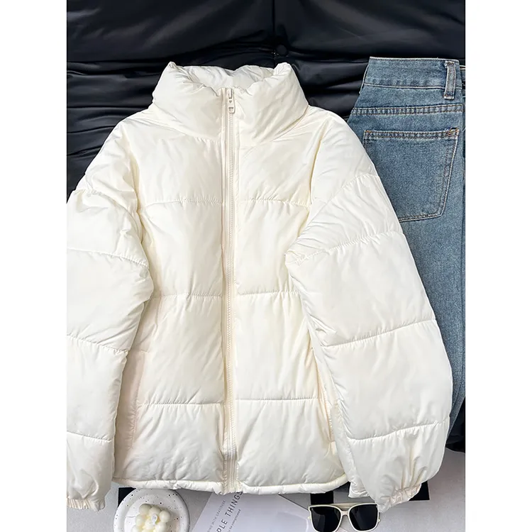 女生冬季外套2025新款冬季休闲棉袄保暖面包服宽松百搭韩系女装潮