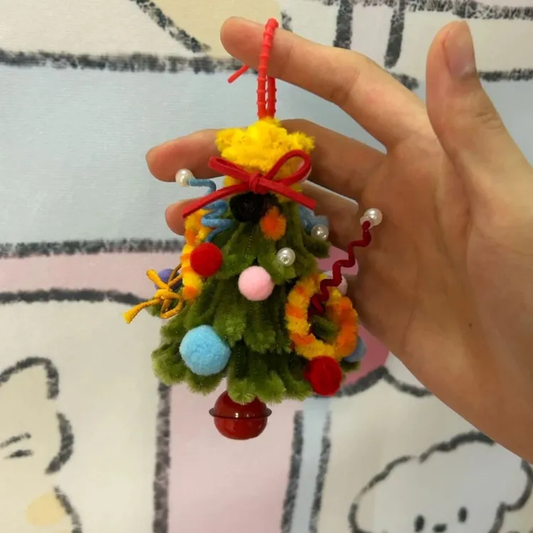 圣诞礼物手工diy编织圣诞树浪漫 送女朋友体现动手的意义