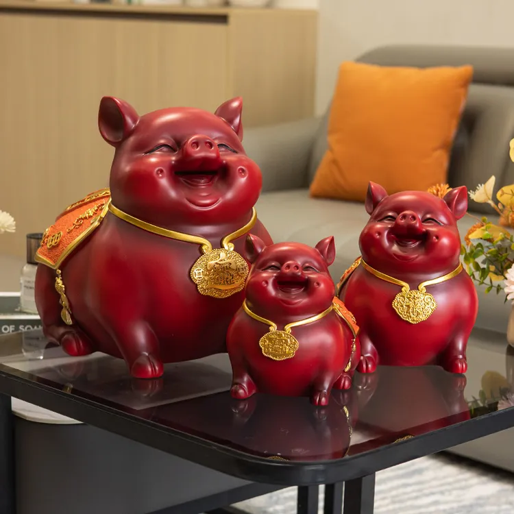 2025新款大福猪客厅摆设存钱罐摆件大容量只进不出成人存钱储蓄罐