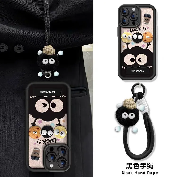 煤球适用苹果iphone小米15/14/13promax防摔vivo华为oppo手机壳女