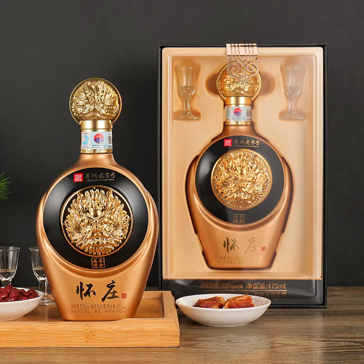 怀庄东方龙酱 单瓶装 酱香型 纯粮 礼盒装 53度475ml