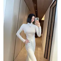 DM米花专属【超燃女神】白红两色长裤连裆长袖红色砍袖T恤KZTX11584