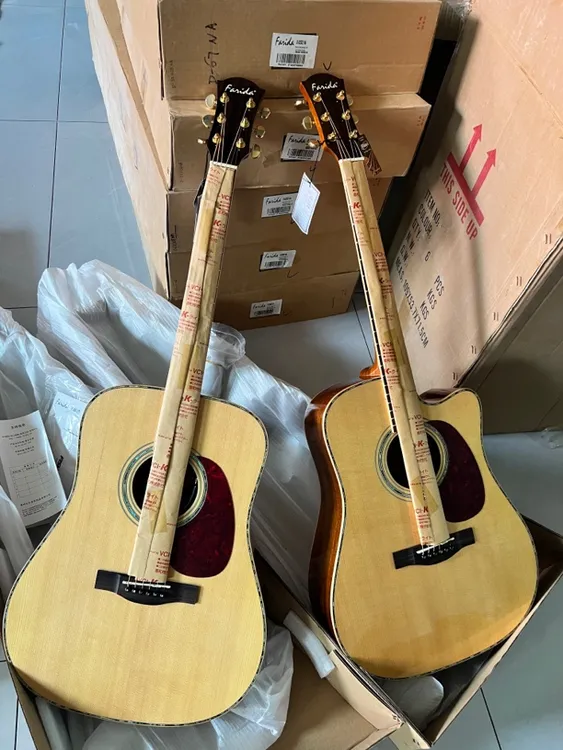 法丽达D52SE D52SCE全单板电箱吉他豪华版电箱琴法丽达吉他