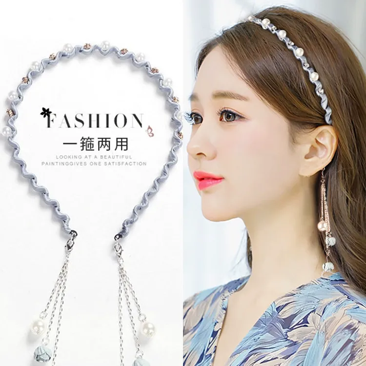 秋冬简约设计感淑女2025气质时尚可爱头箍发饰日韩流苏发箍头饰