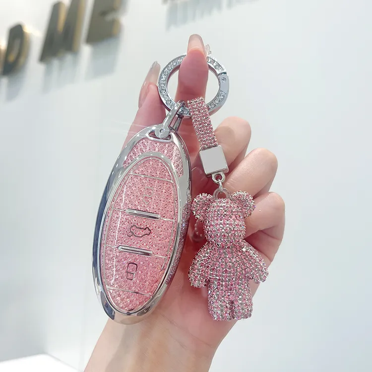 适用一汽奔腾B70钥匙套T77pro新T77 T55车T33壳T99包高档钻扣21款