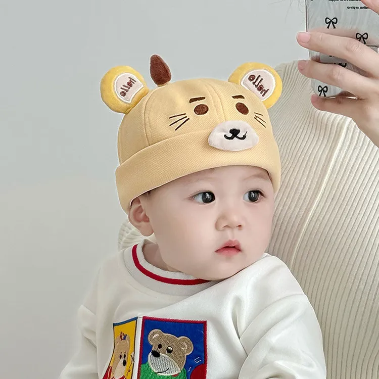 宝宝帽子秋冬季可爱老虎卡通地主帽男童女童幼儿防风保暖瓜皮帽潮