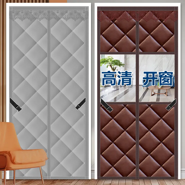 冬季棉门帘加厚家用空调保暖保温隔音空调隔断帘防风挡风隔寒帘子