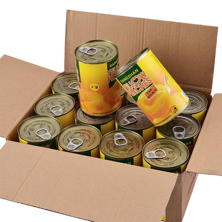新鲜黄桃罐头整箱12罐装*425g砀山特产糖水水果罐头6罐烘焙批发
