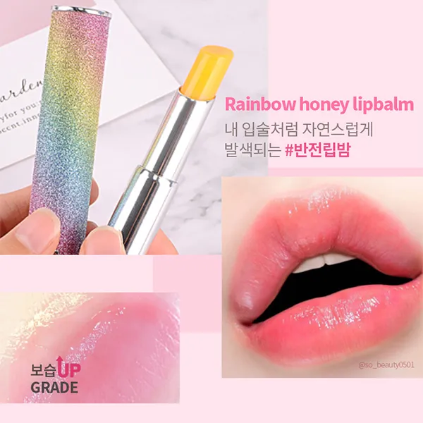 YNM变色润唇膏补水滋润淡化唇纹保湿温变防干裂膏口红情侣润唇膏