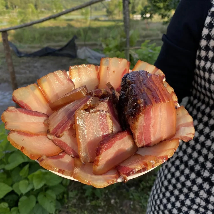 川啦味五花后腿腊肉1-10斤传统柴火熏制咸肉四川腊味土猪肉烟熏味