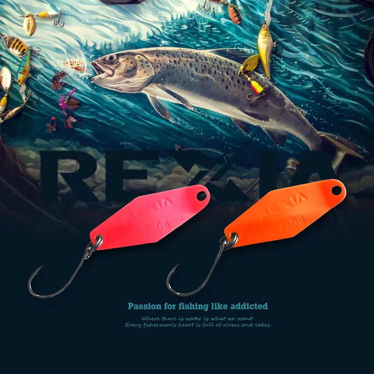 鳟鱼彩色亮片2.5克 鳟鱼马口溪流微物彩色黑坑粉色双面垂钓管理场商品图