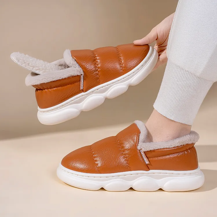 2025新款居家冬天防水保暖厚底加绒男士棉鞋 32172/52362商品图