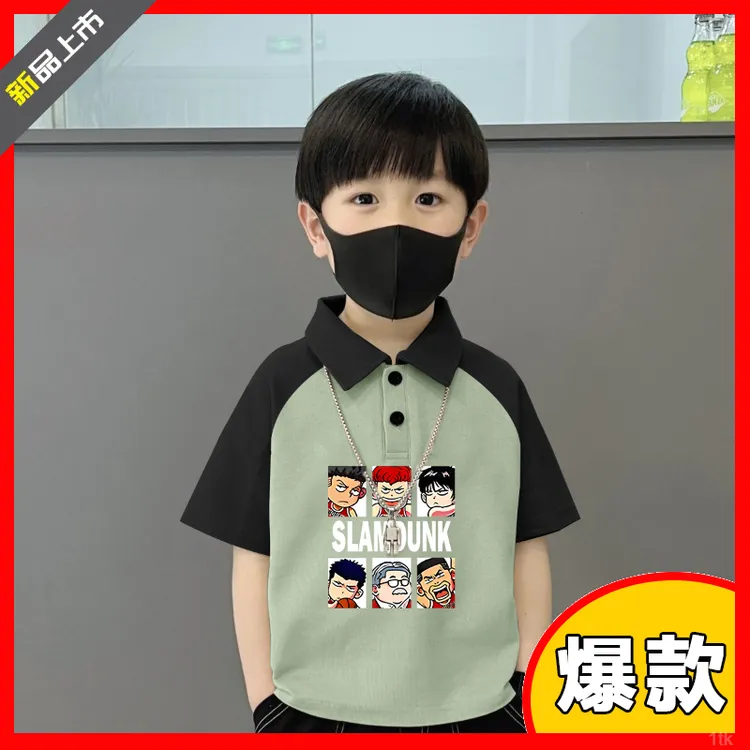 儿童t恤男童翻领polo衫2024夏季新款中大童上衣帅气童装短袖衣服