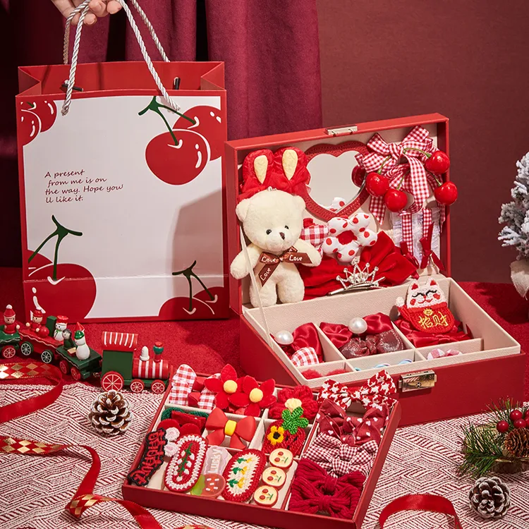 儿童爆款发饰礼盒送女孩女生高级感生日礼物可DIY发卡小朋友奖励