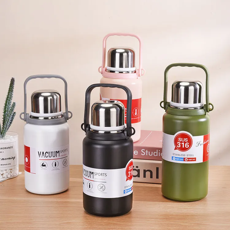 【破价补贴】大容量手提背带两用保温壶保温杯车载户外家用