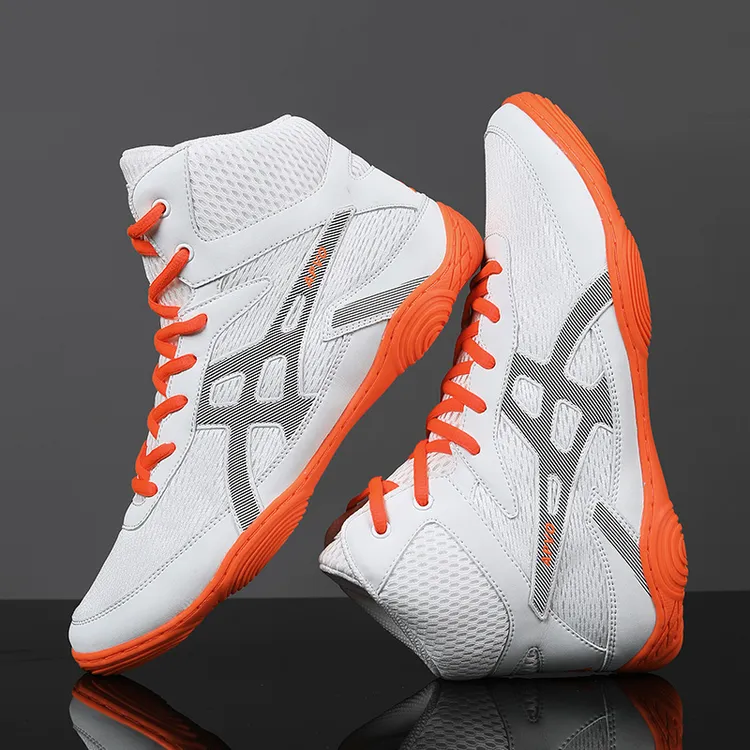 拳击鞋女搏击鞋自由训练鞋摔跤鞋室内武术专业轻便散打透气健身男