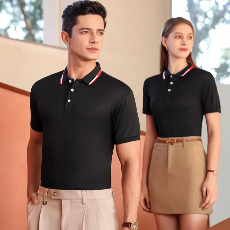 专业班服工作服团服定制男式运动翻领Polo衫可印字印logo免费设计