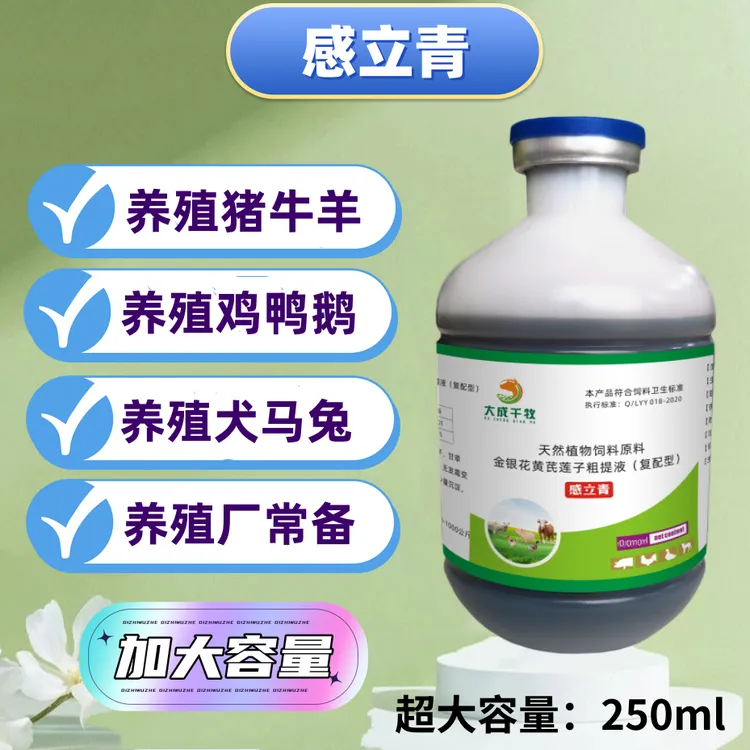 感立青感清猪牛羊鸡鸭鹅呼吸道添加剂兽用感清产品