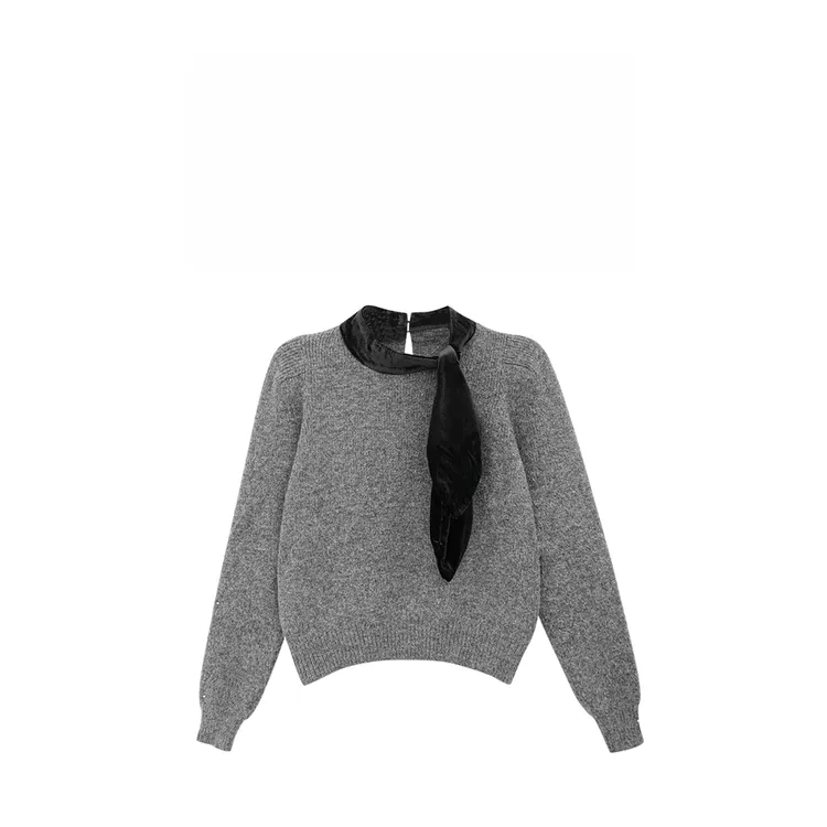 2025韩系新款百搭气质温柔纯欲针织衫休闲时尚修身上衣H3-69