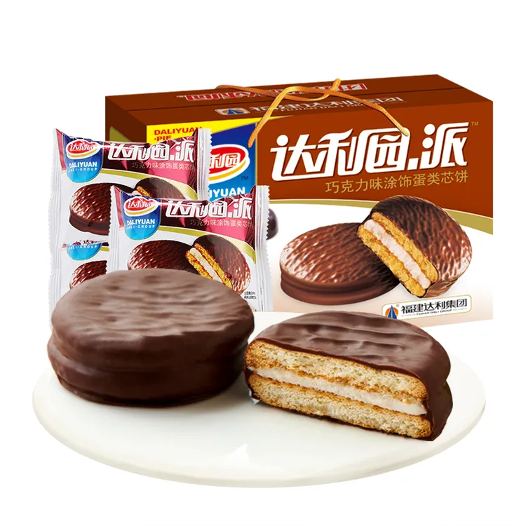 达利园派西式糕点巧克力味1000g休闲零食面包解馋小吃充饥