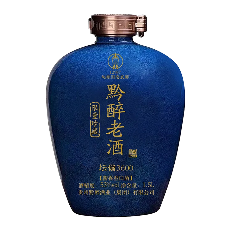 黔醉老封坛储存3600天酱香型纯粮自饮礼赠酒53度1.5L