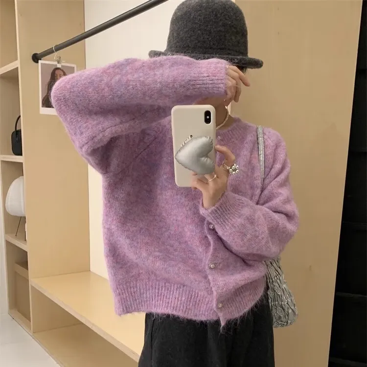 外套女春秋洋气独特别致针织衫2025新款上衣今年流行爆款毛衣开衫