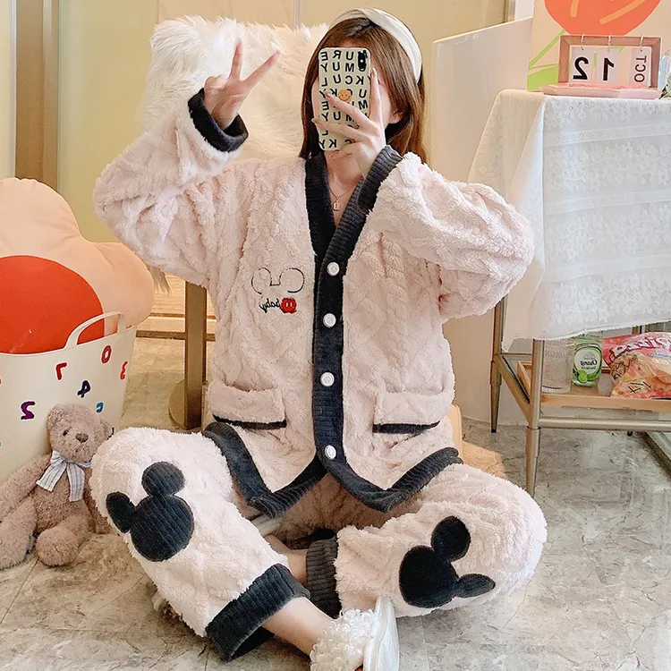 【亏本清仓】孕妇睡衣冬季珊瑚绒加绒加厚孕期专用秋冬款月子服产后