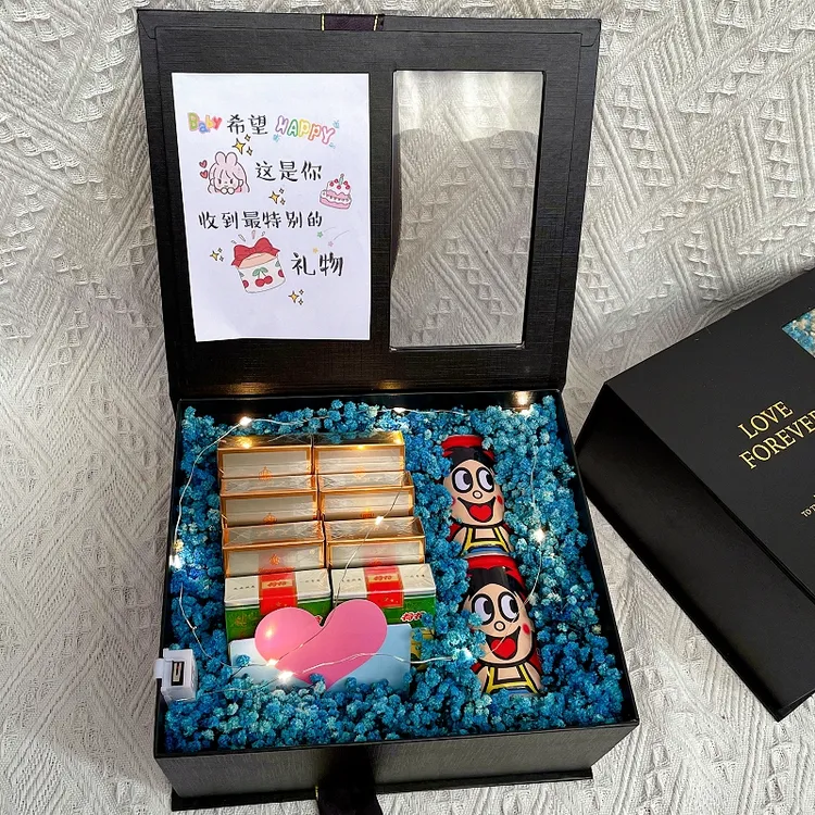 创意永生满天星礼盒成品装烟花束送男友情人节生日礼物DIY材料包