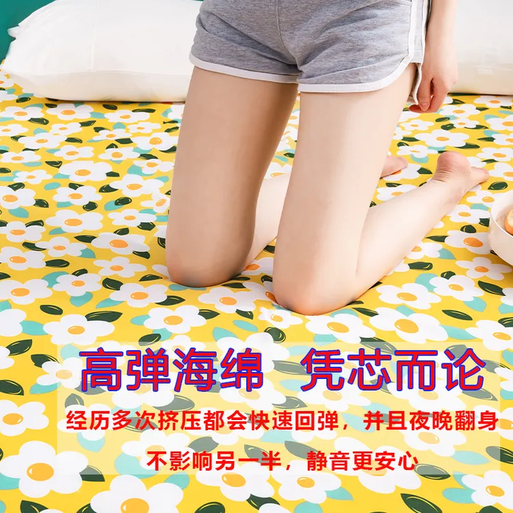 加硬海绵床垫50D高密度家用榻榻米飘窗垫可折叠加厚宿舍床垫定制