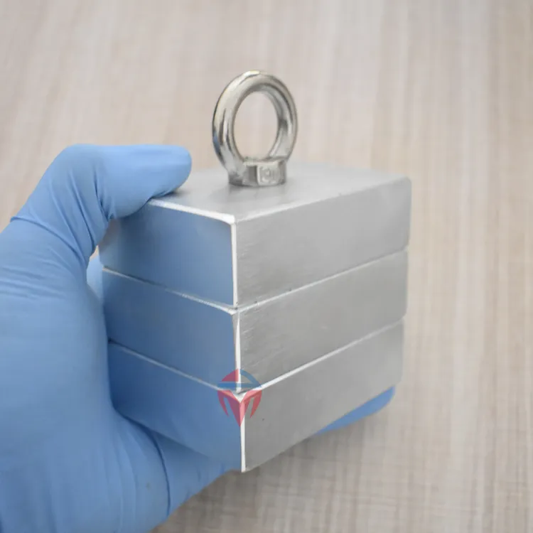 强磁打捞超强吸力磁铁长方形定制强磁吸铁工具钕铁硼高强磁铁特强