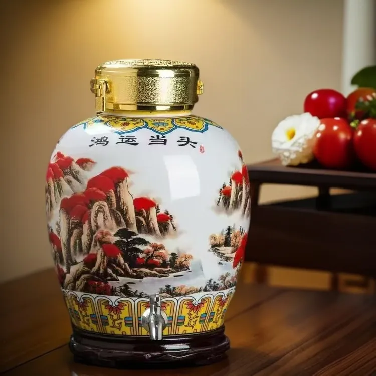 卡卡目10斤20斤50斤陶瓷酒坛子泡酒瓶长期存酒高档酒缸酒容器酒罐