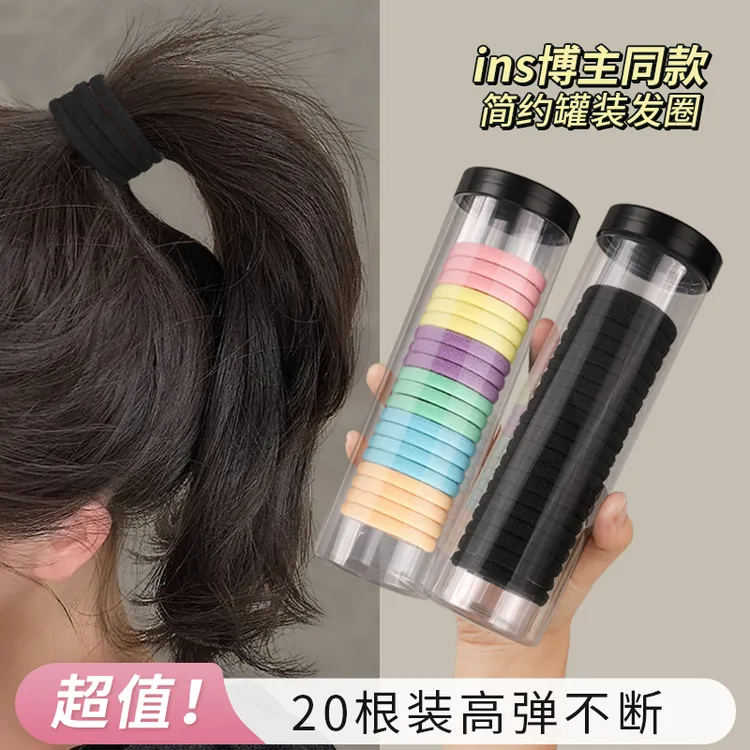 发圈高弹力头绳网红款耐用橡皮筋女扎头发绳2025新款简约百搭发饰
