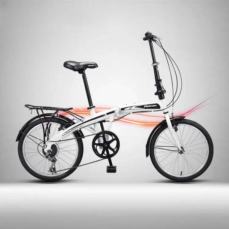 飞鸽FZ001可折叠自行车女款成人超轻便携变速单车20寸男免安装拆