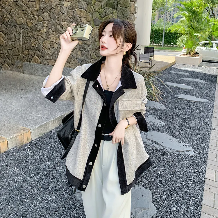 富家千金小香风外套女2024秋季新款超好看小个子洋气减龄短款上衣
