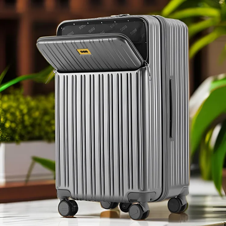 【SGG】行李箱登机箱多功能大容量拉杆箱前开口旅行箱