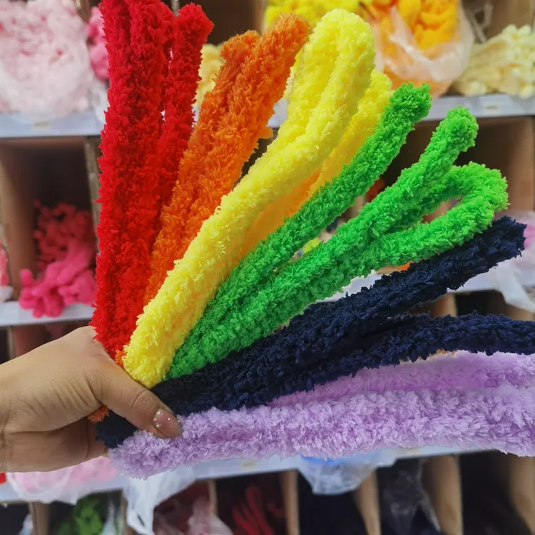 主播 扭扭棒手工diy小狗材料包20mm加密超粗做珊瑚绒毛线扭扭棒