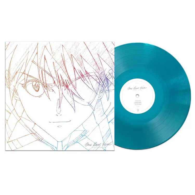 正版 宇多田光 One Last Kiss EVA新世纪福音战士 LP黑胶唱片蓝胶