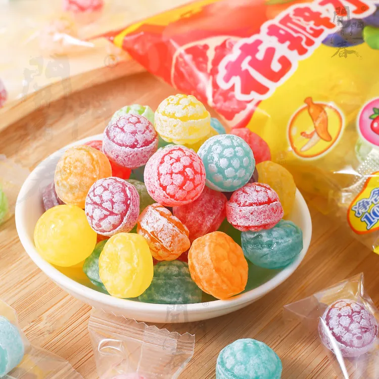 花瓣水果糖硬糖零食喜糖高颜值清新网红网红水果糖硬糖