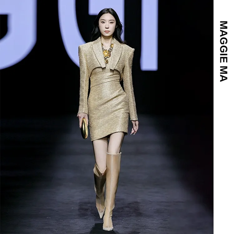 MAGGIEMA马婧精致财阀千金套装裙一整套炸街女装西装连衣裙801D