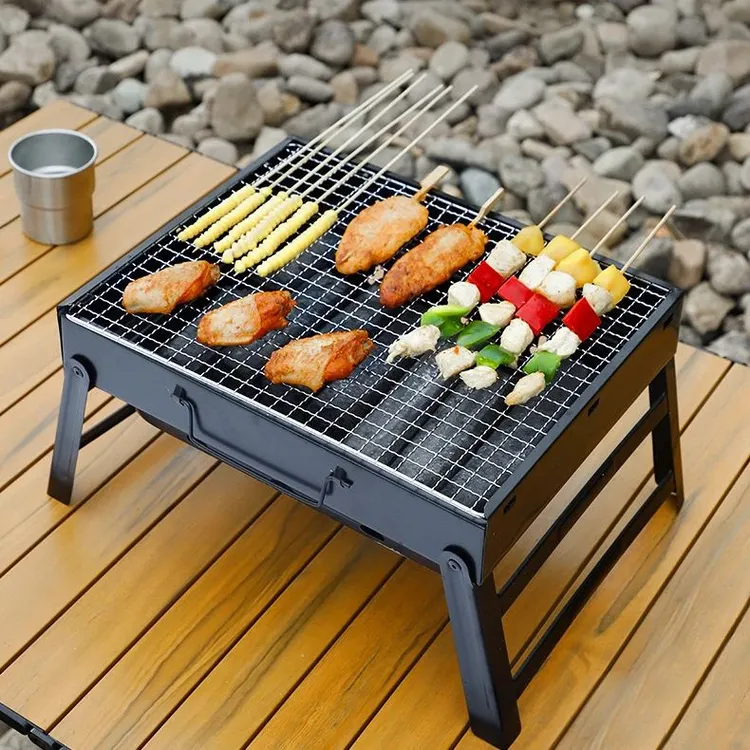 BBQ户外烧烤架便携式折叠烧烤炉子木炭烤炉家用庭院烧烤工具批发