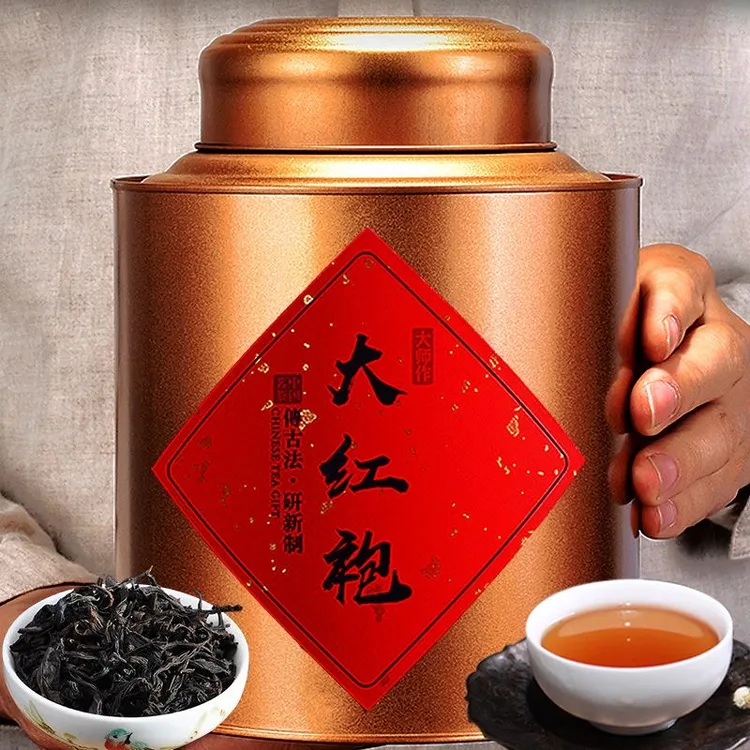 武夷山正宗大红袍碳焙浓香型乌龙茶茶叶批发新茶散装罐装岩茶送礼