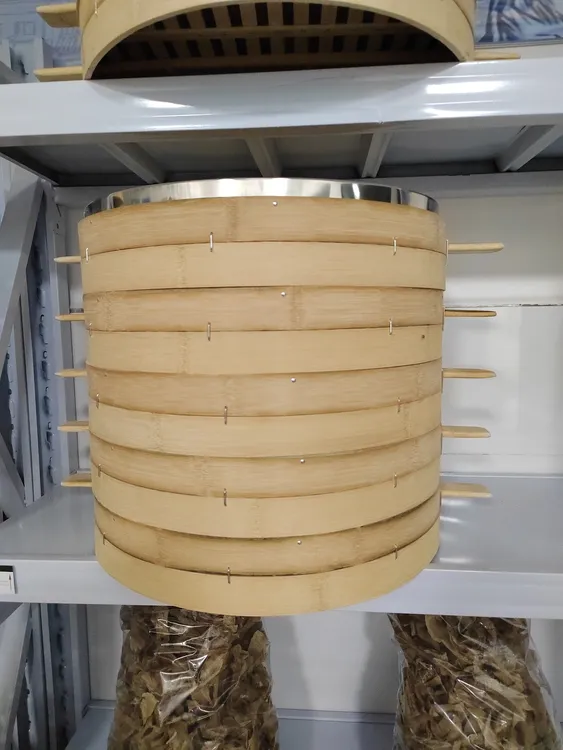 蒸笼蒸格竹制圆形馒头包子早点竹制品家用商用厨房用器具蒸格
