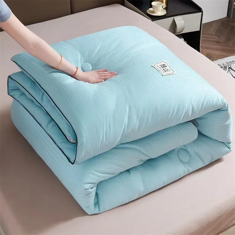 2024新款提花棉大豆被冬被学生宿舍单人居家亲肤舒适