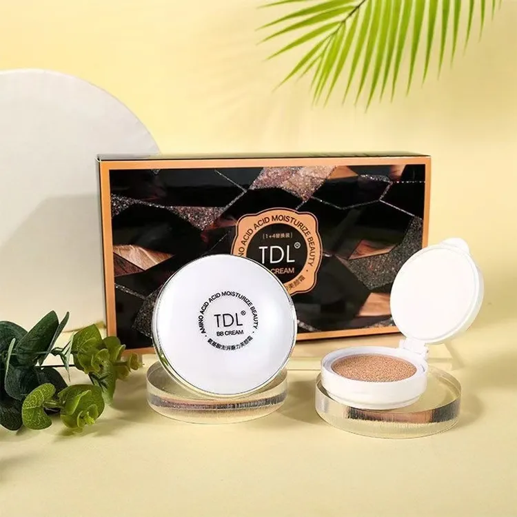 【正装+4个替换装!】TDL氨基酸澎湃美颜BB霜气垫粉底液遮暇不易脱妆